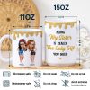 Being My Bestie Is Really The Only Gift You Need - Personalized White Edge-to-Edge Mug Being My Bestie Is Really The Only Gift You Need - Personalized White Edge-to-Edge Mug