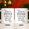 Being My Brother Is Really The Only Gift You Need - Personalized Custom Coffee Mug - BRT001_MG Being My Brother Is Really The Only Gift You Need - Personalized Custom Coffee Mug - BRT001_MG