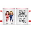 Being My Brother Sister Bestie Is The Only Gift You Need Standing Doll Personalized Mug Being My Brother Sister Bestie Is The Only Gift You Need Standing Doll Personalized Mug
