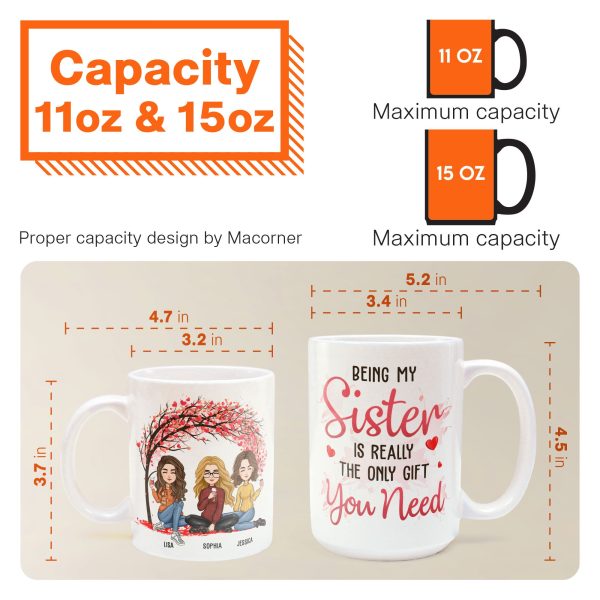 Being My Sister Is The Only Gift You Need - Personalized Mug Being My Sister Is The Only Gift You Need - Personalized Mug