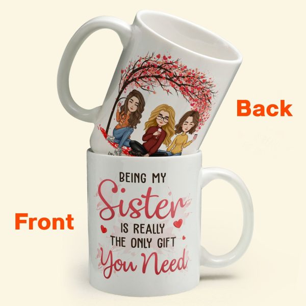 Being My Sister Is The Only Gift You Need - Personalized Mug Being My Sister Is The Only Gift You Need - Personalized Mug