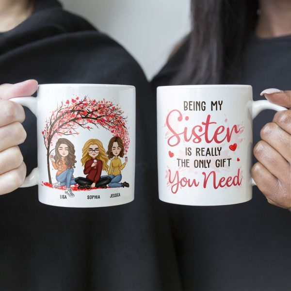 Being My Sister Is The Only Gift You Need - Personalized Mug Being My Sister Is The Only Gift You Need - Personalized Mug