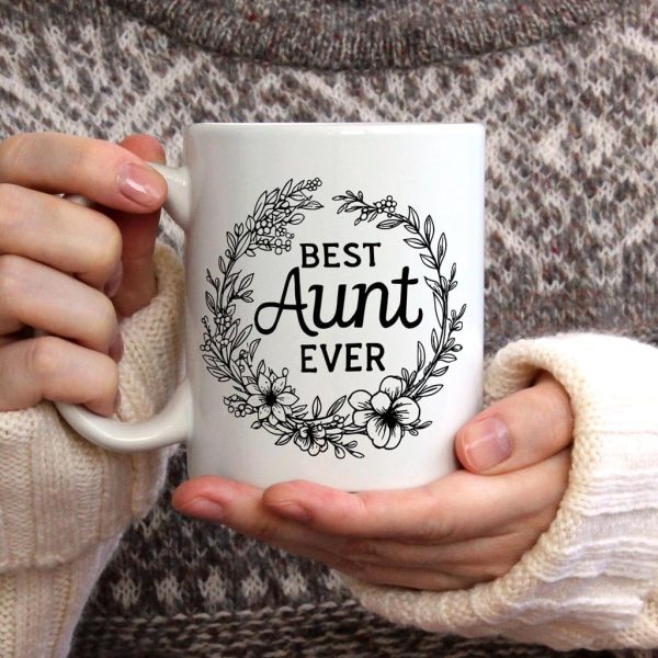 Best Aunt Ever Coffee Mug Funny Gift for Aunt from Niece Nephew Birthday Christmas Gift Idea Best Aunt Ever Coffee Mug Funny Gift for Aunt from Niece Nephew Birthday Christmas Gift Idea