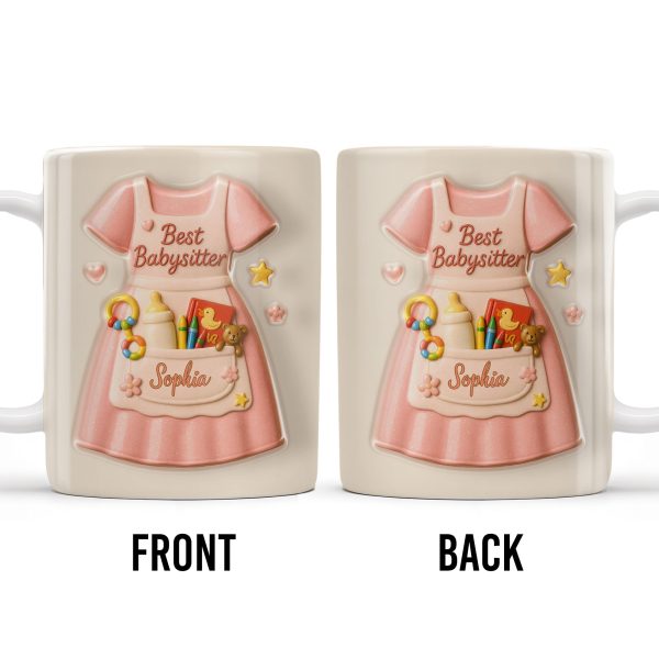 Best Babysitter With Children's Toys And Dress Design - Personalized Custom Coffee Mug - JBS001_MG Best Babysitter With Children's Toys And Dress Design - Personalized Custom Coffee Mug - JBS001_MG