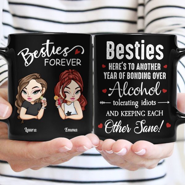 Best B*tches Here's To Another Year - Personalized Mug Best B*tches Here's To Another Year - Personalized Mug
