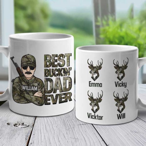 Best Bucking Dad Ever - Hunting Dad - Personalized Mug Best Bucking Dad Ever - Hunting Dad - Personalized Mug