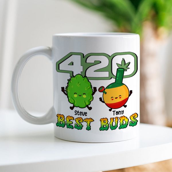 Best Buds- Gift For Friends-Personalized Coffee Mug- Friends Coffee Mug