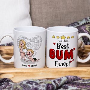 Best Bum Ever, Personalized Couple Mug, Gift For Couple
