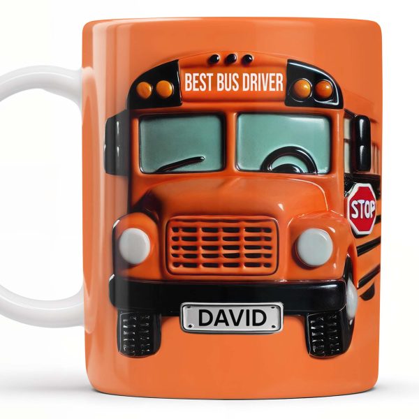 Best Bus Driver Appreciation Gift - Personalized Custom Coffee Mug - BUS001_MG