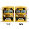 Best Bus Driver, School Bus And Stop Sign - Personalized Custom Coffee Mug - FAM322_MG
