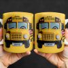 Best Bus Driver, School Bus And Stop Sign - Personalized Custom Coffee Mug - FAM322_MG