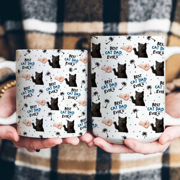 Best Cat Dad, Dog Mom Ever - New Version - Personalized Mug Best Cat Dad, Dog Mom Ever - New Version - Personalized Mug