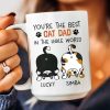 Best Cat Dad In The Hole World - Personalized Mug Best Cat Dad In The Hole World - Personalized Mug