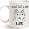 Best Cat Mom Ever Coffee Mug Funny Gift for Cat Mom from Daughter Son Kids, Mothers Day Birthday Gift Best Cat Mom Ever Coffee Mug Funny Gift for Cat Mom from Daughter Son Kids, Mothers Day Birthday Gift