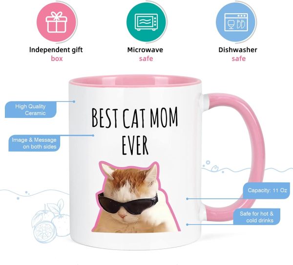 Best Cat Mom Ever Coffee Mug Gift for Cat Mom Women, Mothers Day Birthday Christmas Gift Best Cat Mom Ever Coffee Mug Gift for Cat Mom Women, Mothers Day Birthday Christmas Gift