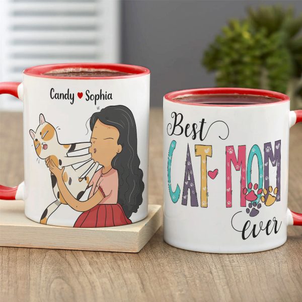 Best Cat Mom Ever Personalize Mug, Gift For Cat Lovers, Funny Cat Mom Mug Best Cat Mom Ever Personalize Mug, Gift For Cat Lovers, Funny Cat Mom Mug