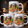 Best Chef Ever With Chef Hat And Vegetables - Personalized Custom Coffee Mug - JBS071_MG Best Chef Ever With Chef Hat And Vegetables - Personalized Custom Coffee Mug - JBS071_MG