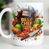 Best Chef Ever With Chef Hat And Vegetables - Personalized Custom Coffee Mug - JBS071_MG Best Chef Ever With Chef Hat And Vegetables - Personalized Custom Coffee Mug - JBS071_MG