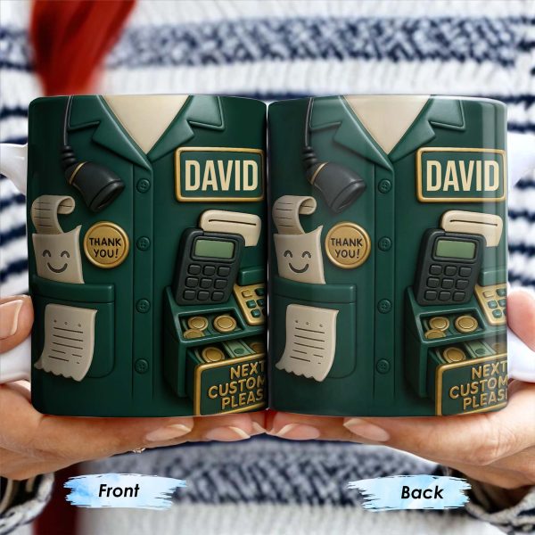 Best Coffee Break Companion For Awesome Cashiers, Cash Register And Telephone - Personalized Custom Coffee Mug - OFW008_MG Best Coffee Break Companion For Awesome Cashiers, Cash Register And Telephone - Personalized Custom Coffee Mug - OFW008_MG