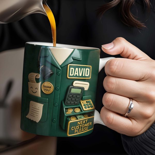 Best Coffee Break Companion For Awesome Cashiers, Cash Register And Telephone - Personalized Custom Coffee Mug - OFW008_MG Best Coffee Break Companion For Awesome Cashiers, Cash Register And Telephone - Personalized Custom Coffee Mug - OFW008_MG