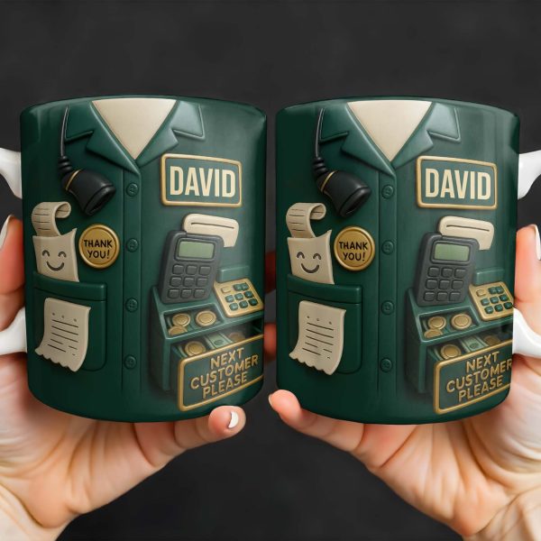 Best Coffee Break Companion For Awesome Cashiers, Cash Register And Telephone - Personalized Custom Coffee Mug - OFW008_MG Best Coffee Break Companion For Awesome Cashiers, Cash Register And Telephone - Personalized Custom Coffee Mug - OFW008_MG
