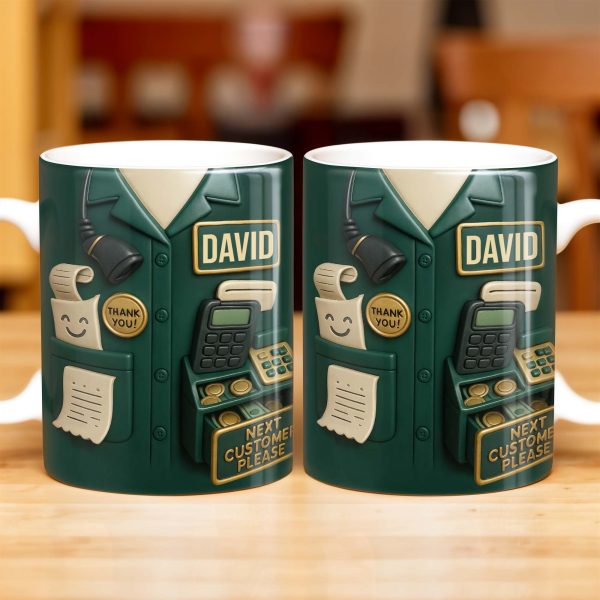 Best Coffee Break Companion For Awesome Cashiers, Cash Register And Telephone - Personalized Custom Coffee Mug - OFW008_MG Best Coffee Break Companion For Awesome Cashiers, Cash Register And Telephone - Personalized Custom Coffee Mug - OFW008_MG