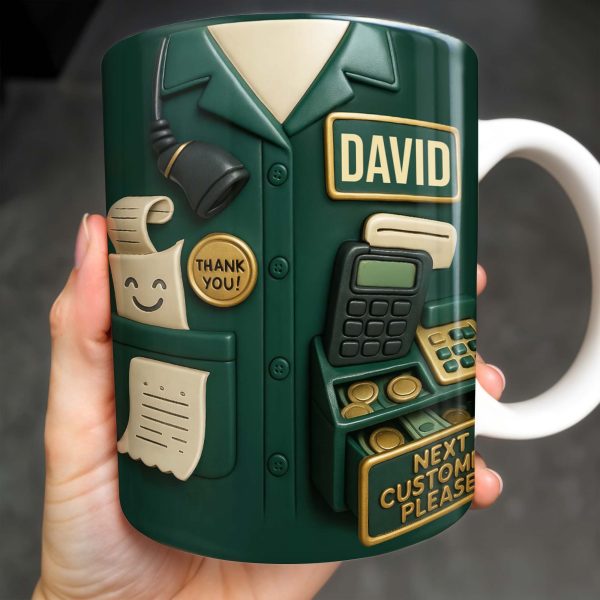 Best Coffee Break Companion For Awesome Cashiers, Cash Register And Telephone - Personalized Custom Coffee Mug - OFW008_MG Best Coffee Break Companion For Awesome Cashiers, Cash Register And Telephone - Personalized Custom Coffee Mug - OFW008_MG