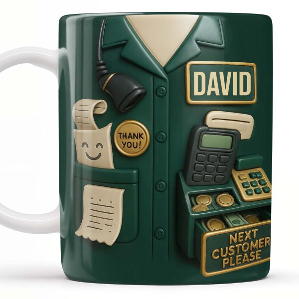 Best Coffee Break Companion For Awesome Cashiers, Cash Register And Telephone - Personalized Custom Coffee Mug - OFW008_MG Best Coffee Break Companion For Awesome Cashiers, Cash Register And Telephone - Personalized Custom Coffee Mug - OFW008_MG