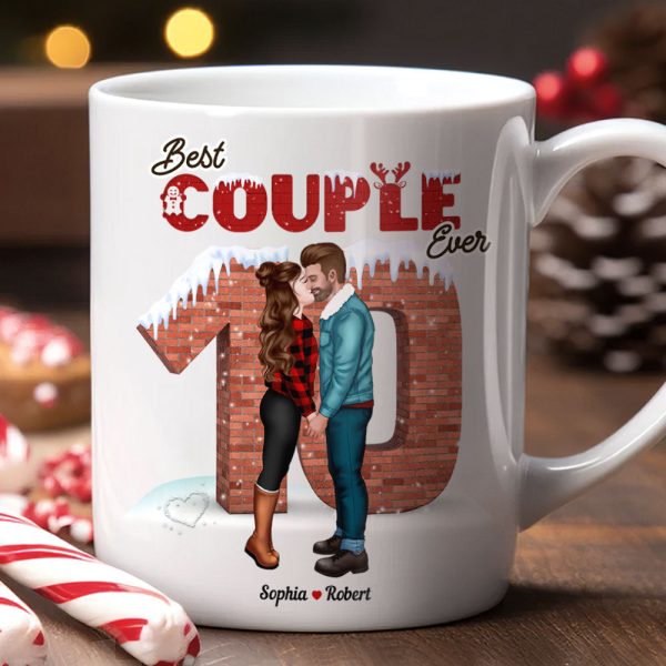Best Couple Ever, Couple Gift, Personalized Coffee Mug, Couple Kissing Mug, Christmas Gift Best Couple Ever, Couple Gift, Personalized Coffee Mug, Couple Kissing Mug, Christmas Gift