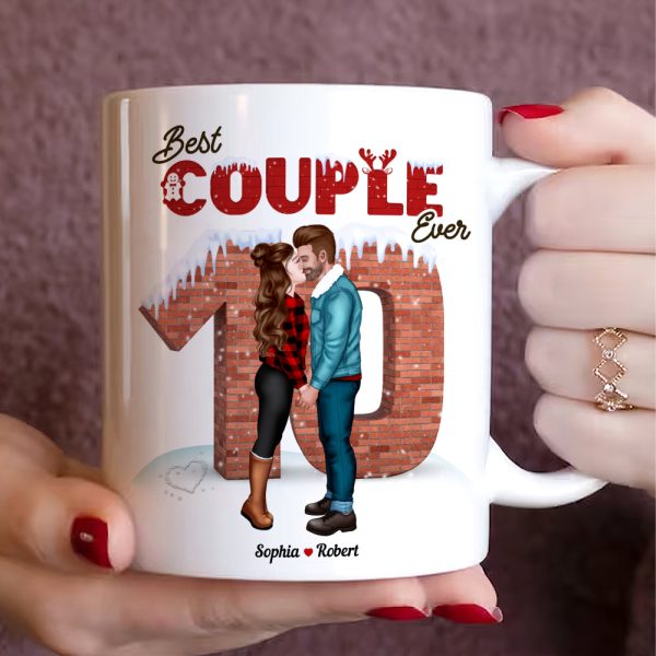Best Couple Ever, Couple Gift, Personalized Coffee Mug, Couple Kissing Mug, Christmas Gift Best Couple Ever, Couple Gift, Personalized Coffee Mug, Couple Kissing Mug, Christmas Gift