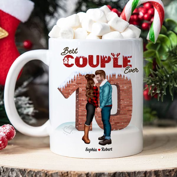 Best Couple Ever, Couple Gift, Personalized Coffee Mug, Couple Kissing Mug, Christmas Gift Best Couple Ever, Couple Gift, Personalized Coffee Mug, Couple Kissing Mug, Christmas Gift