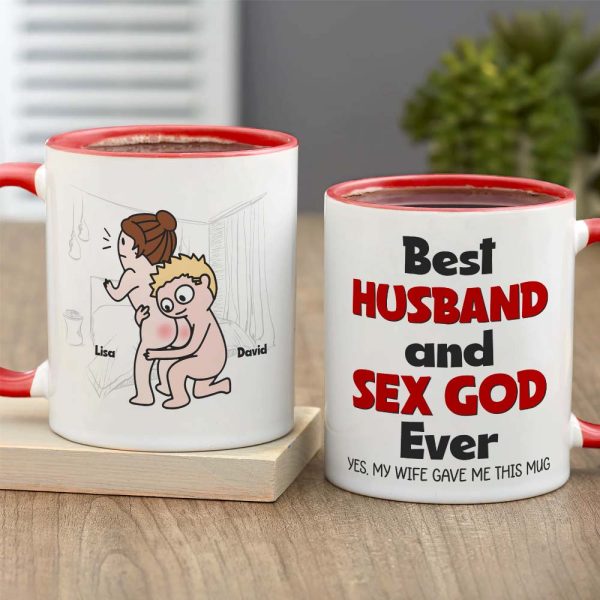 Best Couple Make Love, Personalized Naughty Couple Mug Wine Tumbler Accent Mug