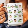 Best Dad By Par Funny Mug Golf Dad Custom Kid Face - Personalized Mug Best Dad By Par Funny Mug Golf Dad Custom Kid Face - Personalized Mug