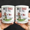 Best Dad By Par, Golf And Flag - Personalized Custom Coffee Mug - DAD257_MG Best Dad By Par, Golf And Flag - Personalized Custom Coffee Mug - DAD257_MG