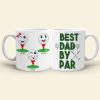 Best Dad By Par Personalized MUg, Gift For Father's Day