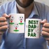 Best Dad By Par Personalized MUg, Gift For Father's Day