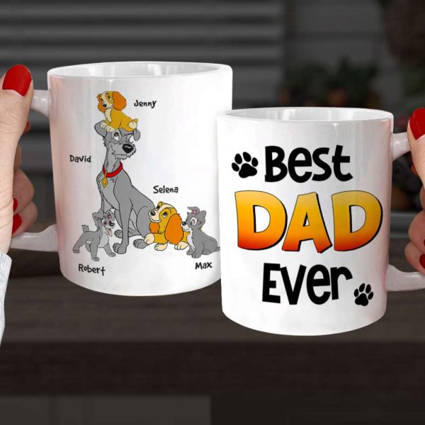 Best Dad Dog Ever 02NAHN050423 Personalized Mug Father's Day Gift
