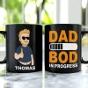Best Dad Drinking Gift 07DTDT220423TM Personalized Black Mug Best Dad Drinking Gift 07DTDT220423TM Personalized Black Mug