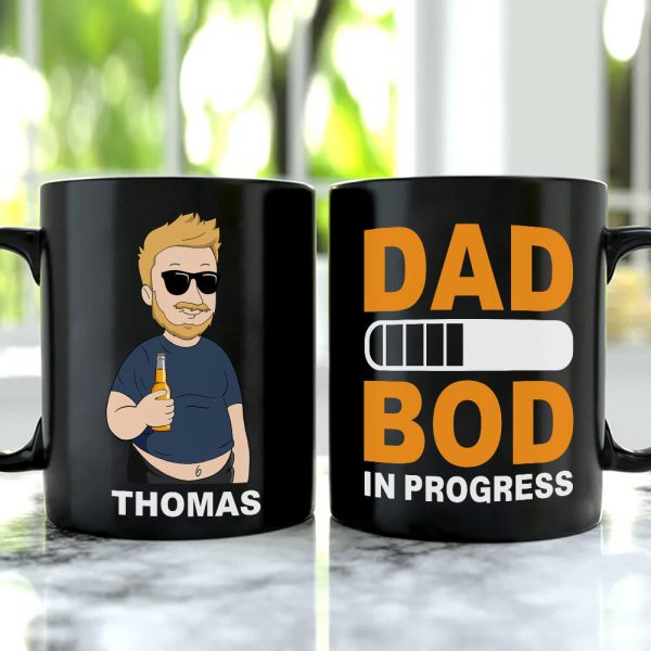 Best Dad Drinking Gift 07DTDT220423TM Personalized Black Mug Best Dad Drinking Gift 07DTDT220423TM Personalized Black Mug