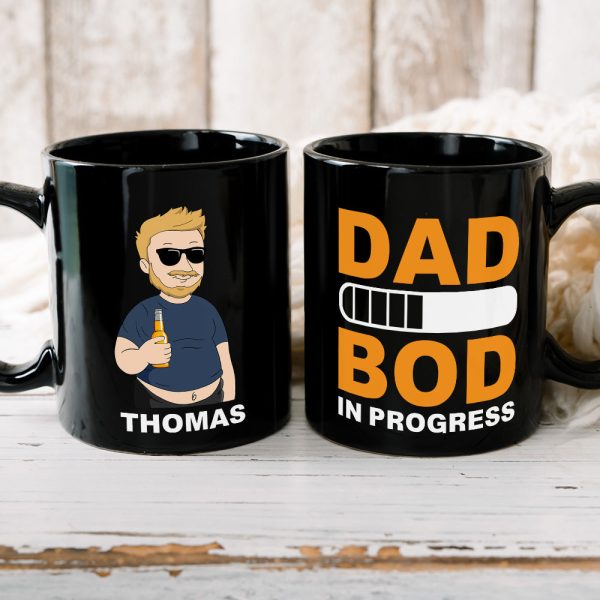Best Dad Drinking Gift 07DTDT220423TM Personalized Black Mug Best Dad Drinking Gift 07DTDT220423TM Personalized Black Mug