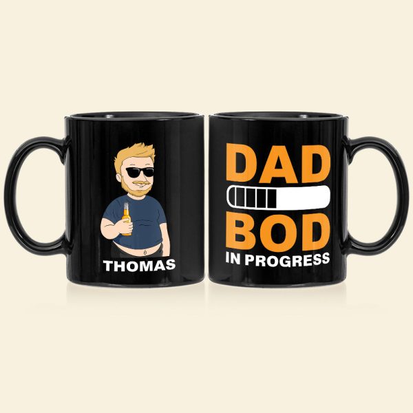 Best Dad Drinking Gift 07DTDT220423TM Personalized Black Mug Best Dad Drinking Gift 07DTDT220423TM Personalized Black Mug