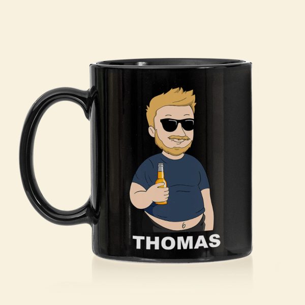 Best Dad Drinking Gift 07DTDT220423TM Personalized Black Mug Best Dad Drinking Gift 07DTDT220423TM Personalized Black Mug