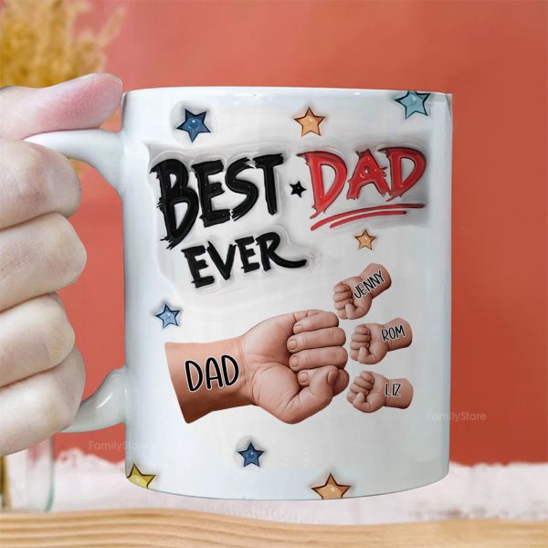 Best Dad Ever - Personalized Mug - Gift for Dad, Grandpa Father's Day | GR27 DUC4 Best Dad Ever - Personalized Mug - Gift for Dad, Grandpa Father's Day | GR27 DUC4