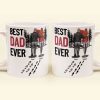 Best Dad Ever - Vintage Dad And Daughter, Son - New Version - Personalized Mug Best Dad Ever - Vintage Dad And Daughter, Son - New Version - Personalized Mug
