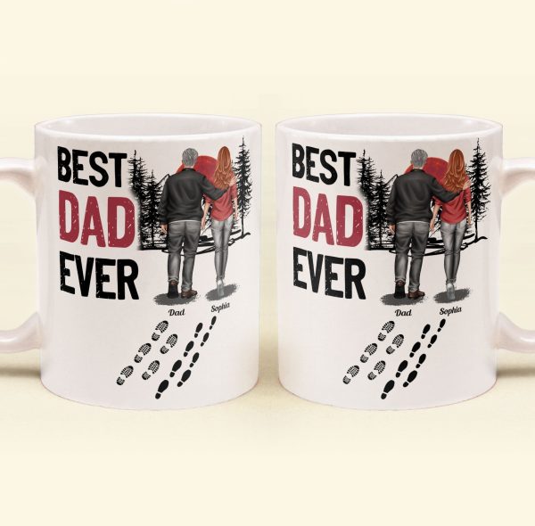 Best Dad Ever - Vintage Dad And Daughter, Son - New Version - Personalized Mug Best Dad Ever - Vintage Dad And Daughter, Son - New Version - Personalized Mug