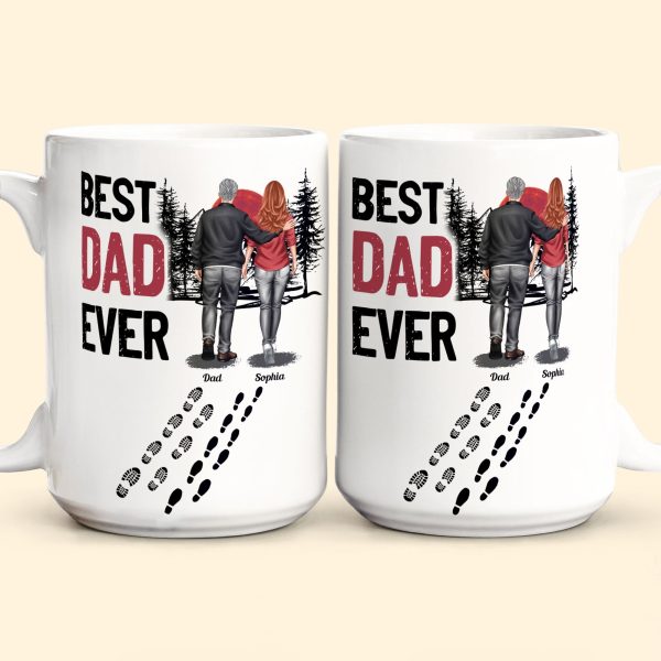 Best Dad Ever - Vintage Dad And Daughter, Son - New Version - Personalized Mug Best Dad Ever - Vintage Dad And Daughter, Son - New Version - Personalized Mug