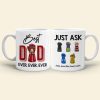 Best Dad Ever, Gift For Dad, Personalized Mug, Dad Fist Mug, Father's Day Gift 01DNHN230523HA Best Dad Ever, Gift For Dad, Personalized Mug, Dad Fist Mug, Father's Day Gift 01DNHN230523HA