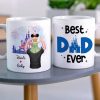 Best Dad Ever, Gift For Dad, Personalized Mug, Kid On Dad's Shoulder Mug, Father's Day Gift 02DNHN040523HH Best Dad Ever, Gift For Dad, Personalized Mug, Kid On Dad's Shoulder Mug, Father's Day Gift 02DNHN040523HH