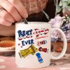 Best Dad Ever Hand To Hands American Flag - Gift For Dad - Personalized Ceramic Mug Best Dad Ever Hand To Hands American Flag - Gift For Dad - Personalized Ceramic Mug