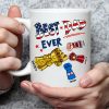 Best Dad Ever Hand To Hands American Flag - Gift For Dad - Personalized Ceramic Mug Best Dad Ever Hand To Hands American Flag - Gift For Dad - Personalized Ceramic Mug